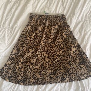 Cheetah print skirt
